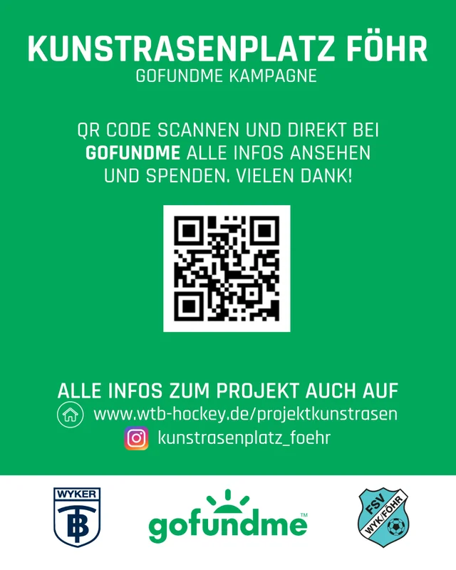 GoFundMe-Kampagne Kunstrasenplatz Föhr